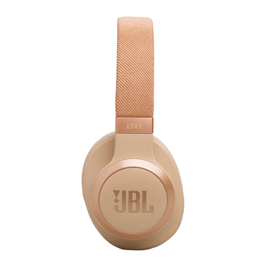 JBL Live 770NC - Sandstone - Wireless Over-Ear Headphones with True Adaptive Noise Cancelling - Right